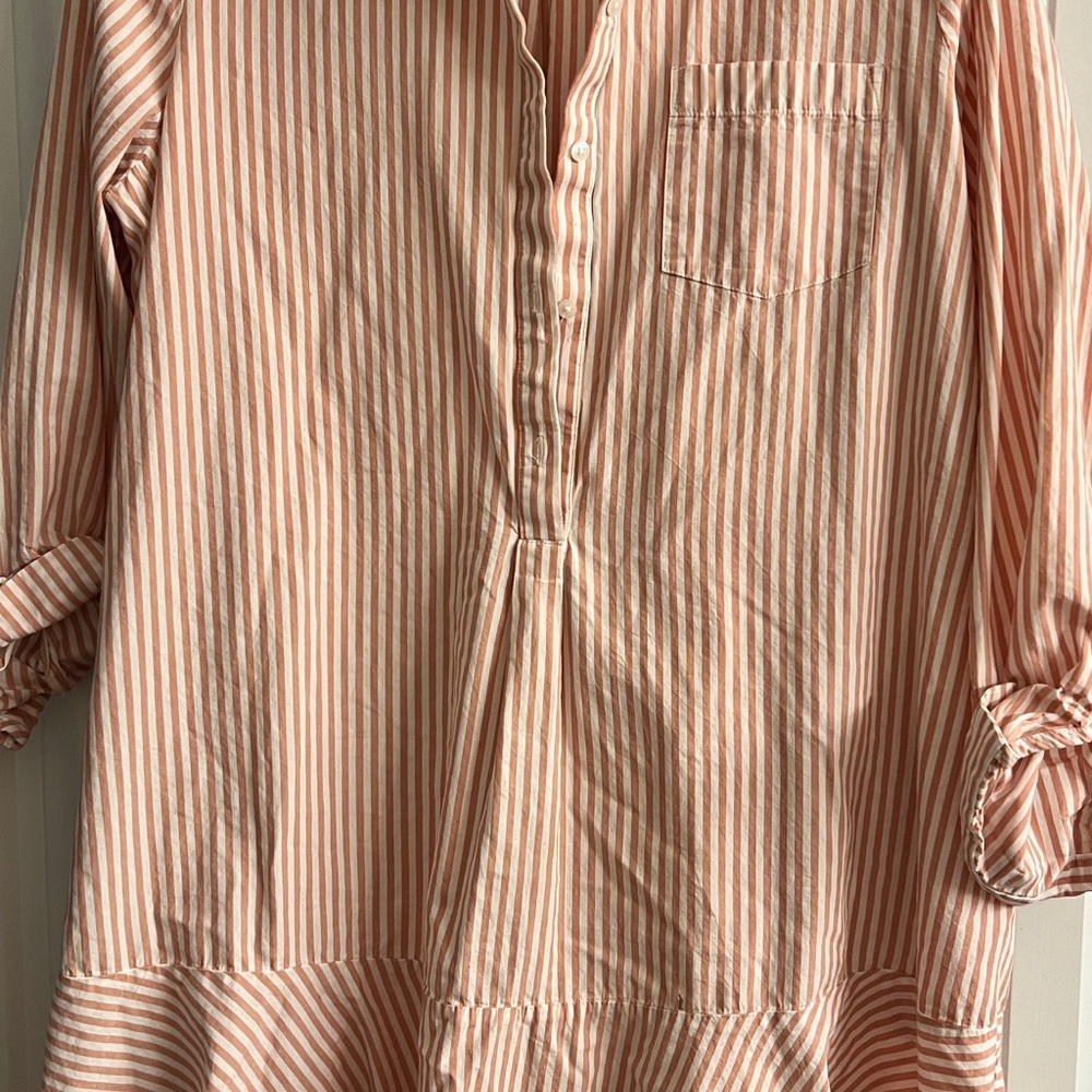 Striped Pink Shirt Dress